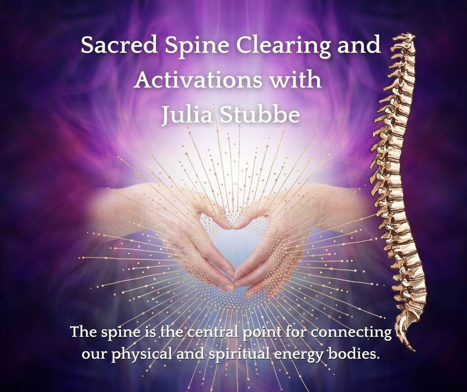 Sacred Spine Clearings and Activations healing spine energy, spine health,